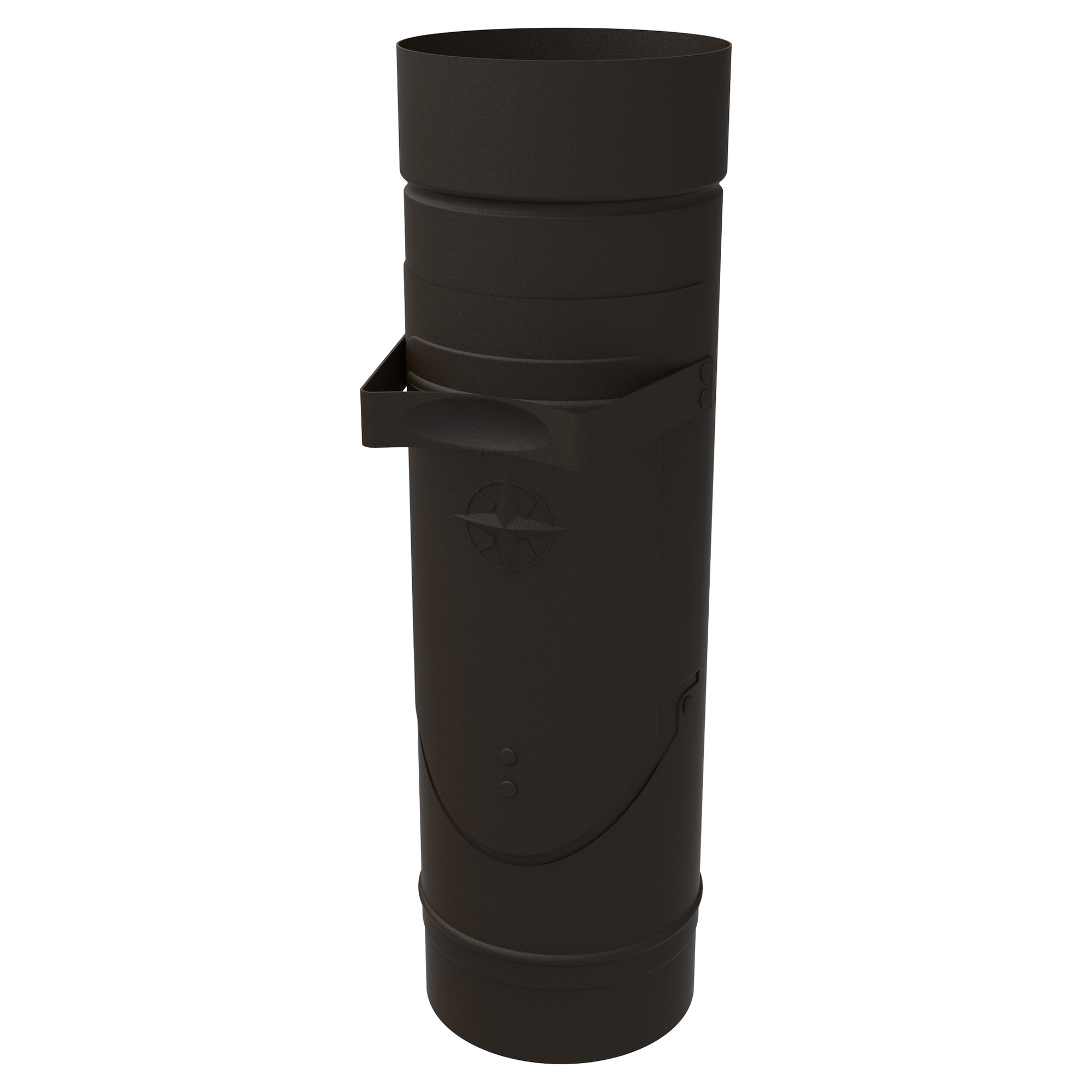 Zambelli Regenwasserklappe Ø 120 mm, Dunkelbraun RAL 8019, COLORDUR, mit Sieb, mit Zambelli-Logo - 1 Stk.