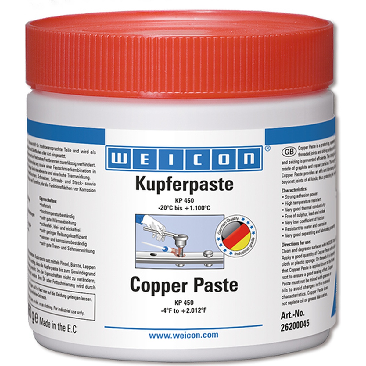 WEICON Kupferpaste, Schmier- und Trennmittelpaste bis 1.100 °C