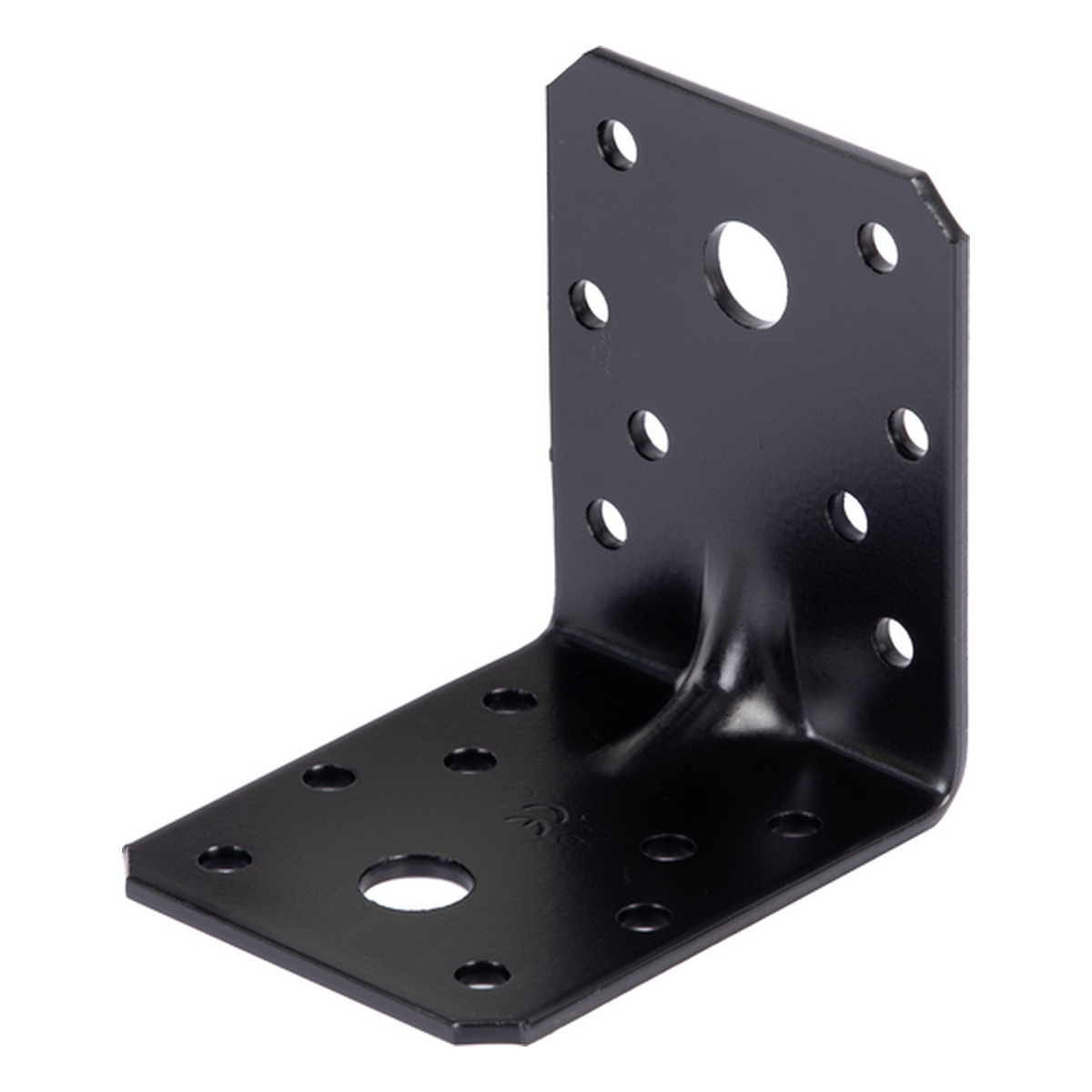 Alberts Schwerlast-Winkelverbinder mit Sicke, Stahl roh verzinkt, schwarz kunststoffbeschichtet, 70 x 70 x 55 mm - 1 Stk. Alberts Schwerlast-Winkelverbinder mit Sicke, Stahl roh verzinkt, schwarz kunststoffbeschichtet, 70 x 70 x 55 mm - 1 Stk.