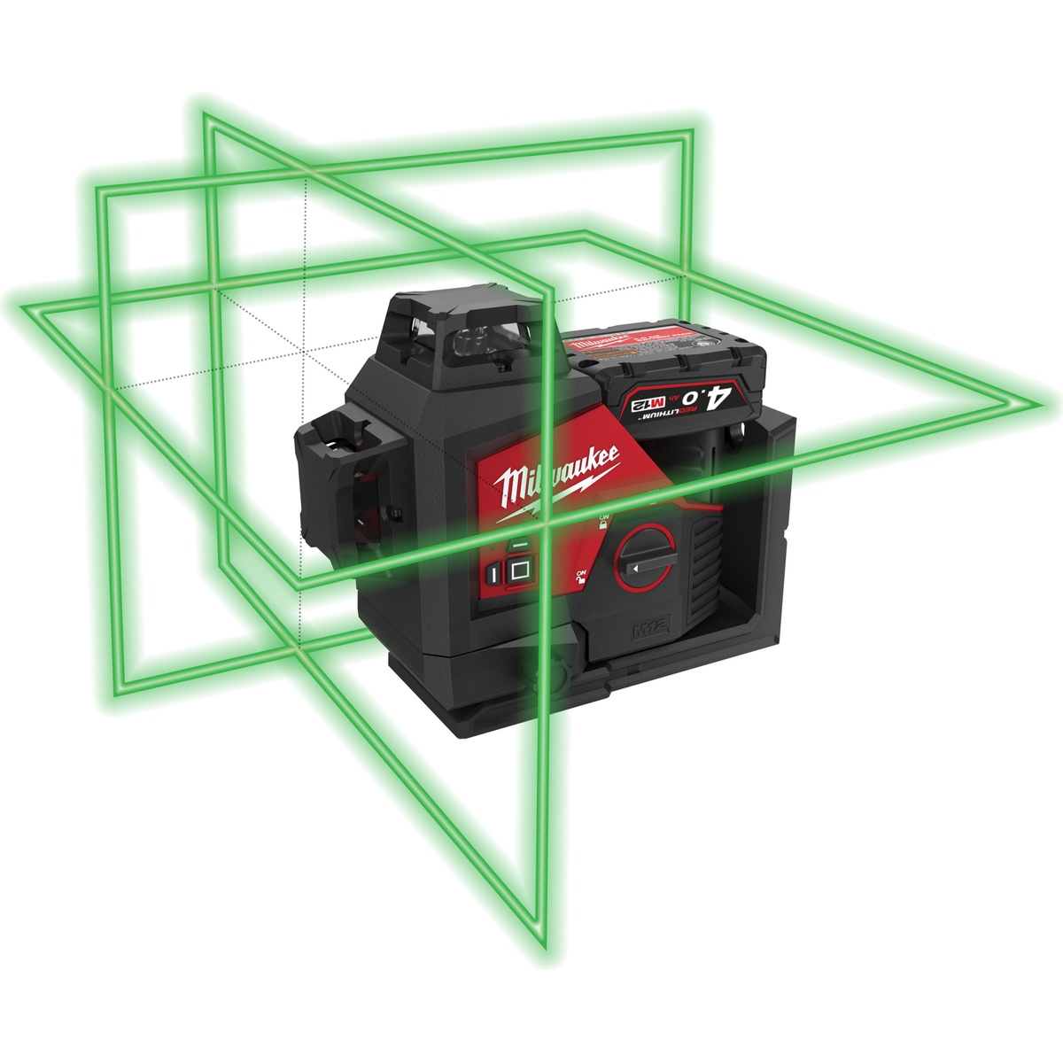 Milwaukee M12 3 x 360° Kreuzlinienlaser M123PLSKIT-401P - 1 Stk.
