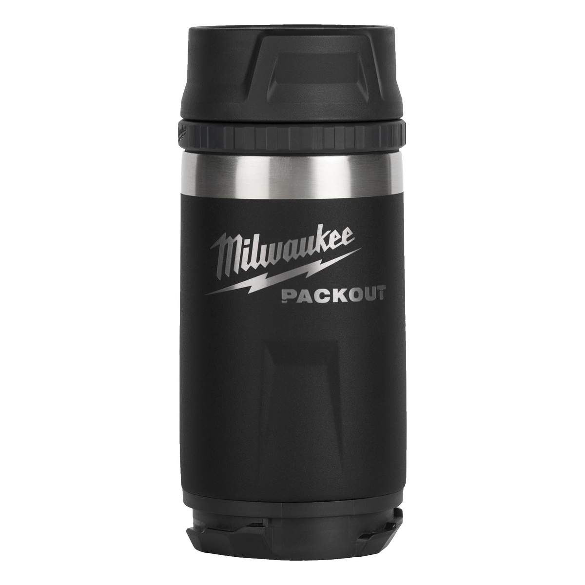 Milwaukee PACKOUT Isolierbecher 355 ml, mit Trinkdeckel, schwarz - 1 Stk. Milwaukee PACKOUT Isolierbecher 355 ml, mit Trinkdeckel, schwarz - 1 Stk.