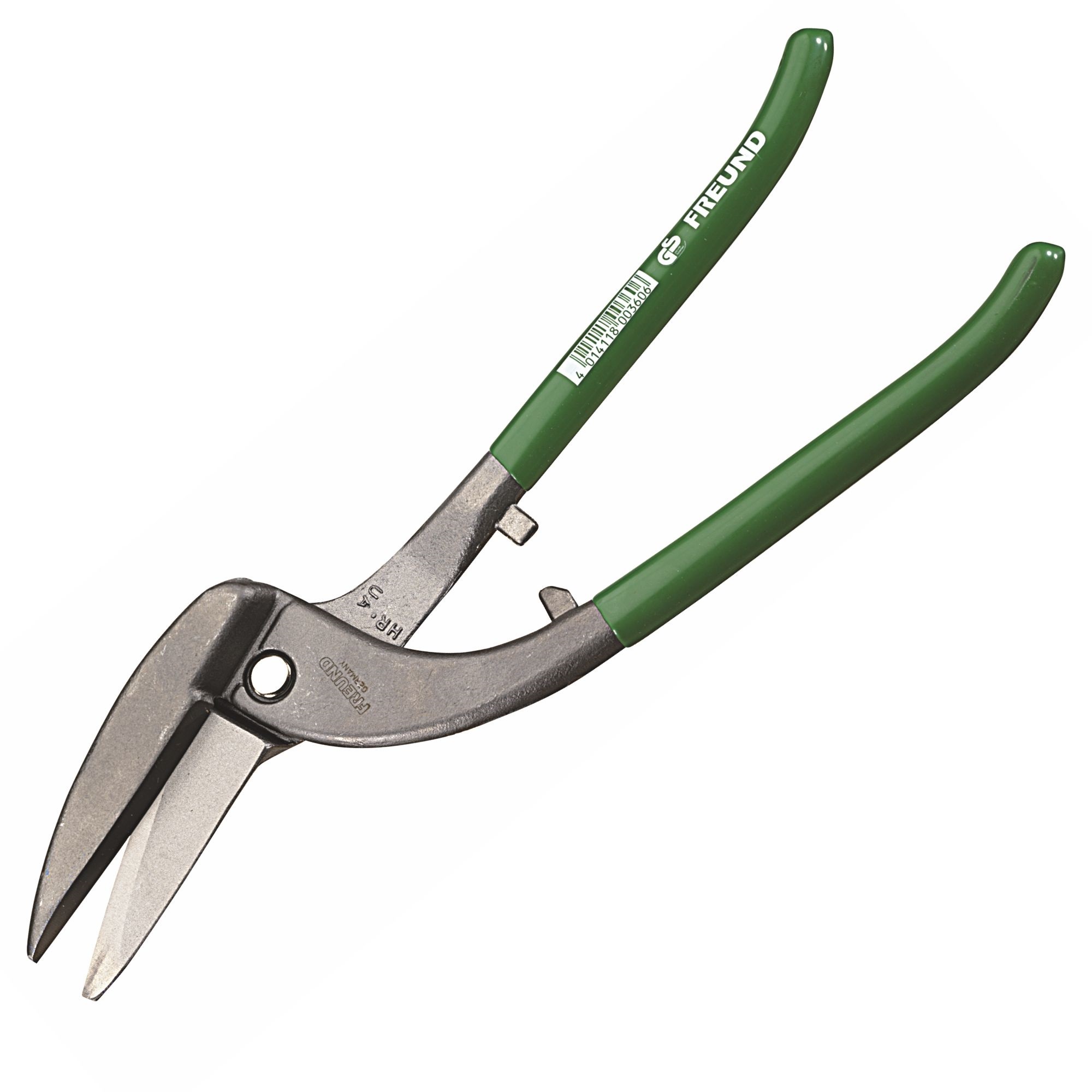 Freund Tafelblechschere, rechtsschneidend, 300 mm, HRC 56, für Kupfer, Zink und Aluminium