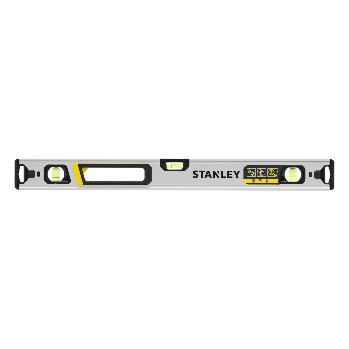 Stanley Wasserwaage FATMAX Xtreme 60 cm, Aluminium-Hohlprofil, durchgehende Messkante, abnehmbare Endkappen