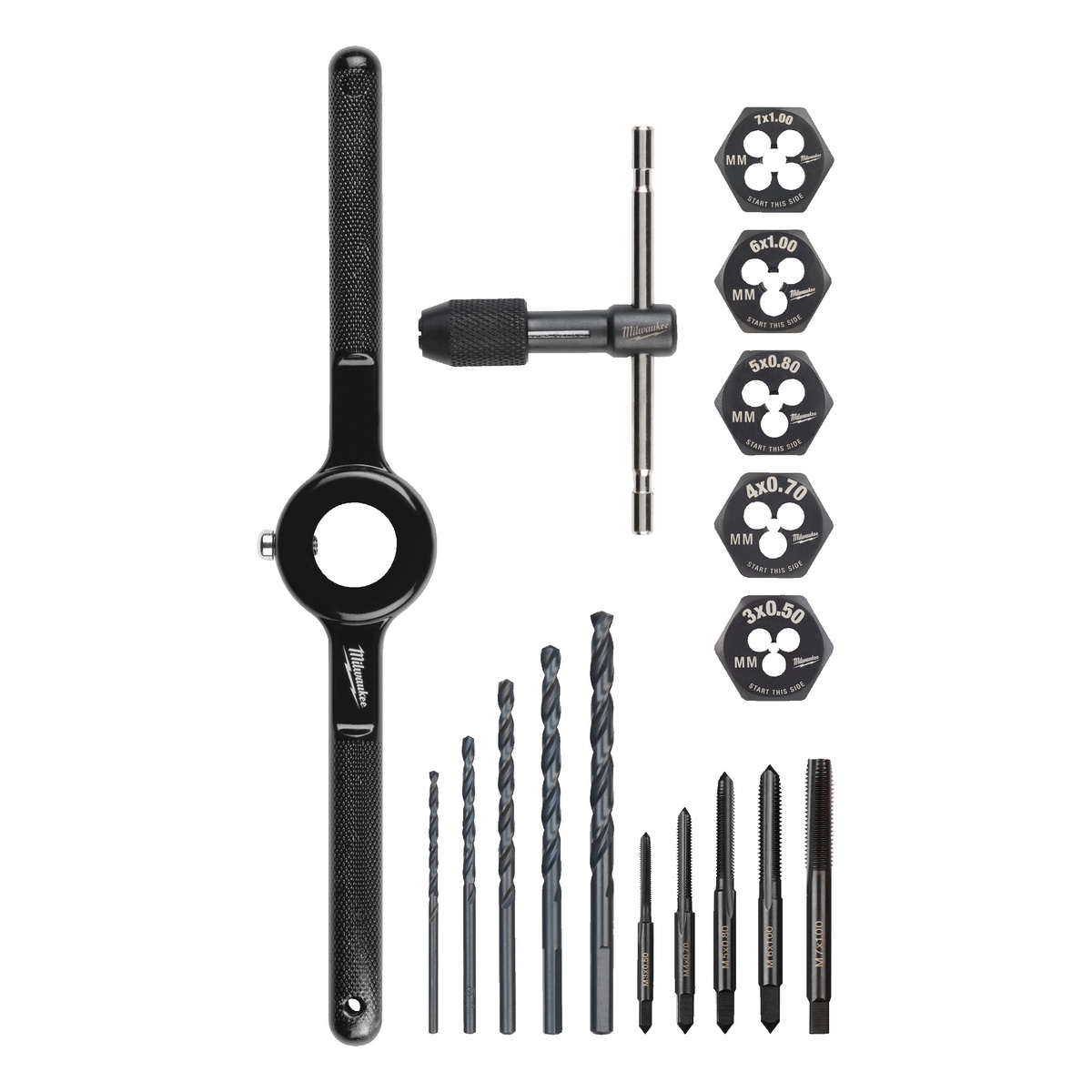 Milwaukee Hand-Gewindeschneidsatz, 17tlg.