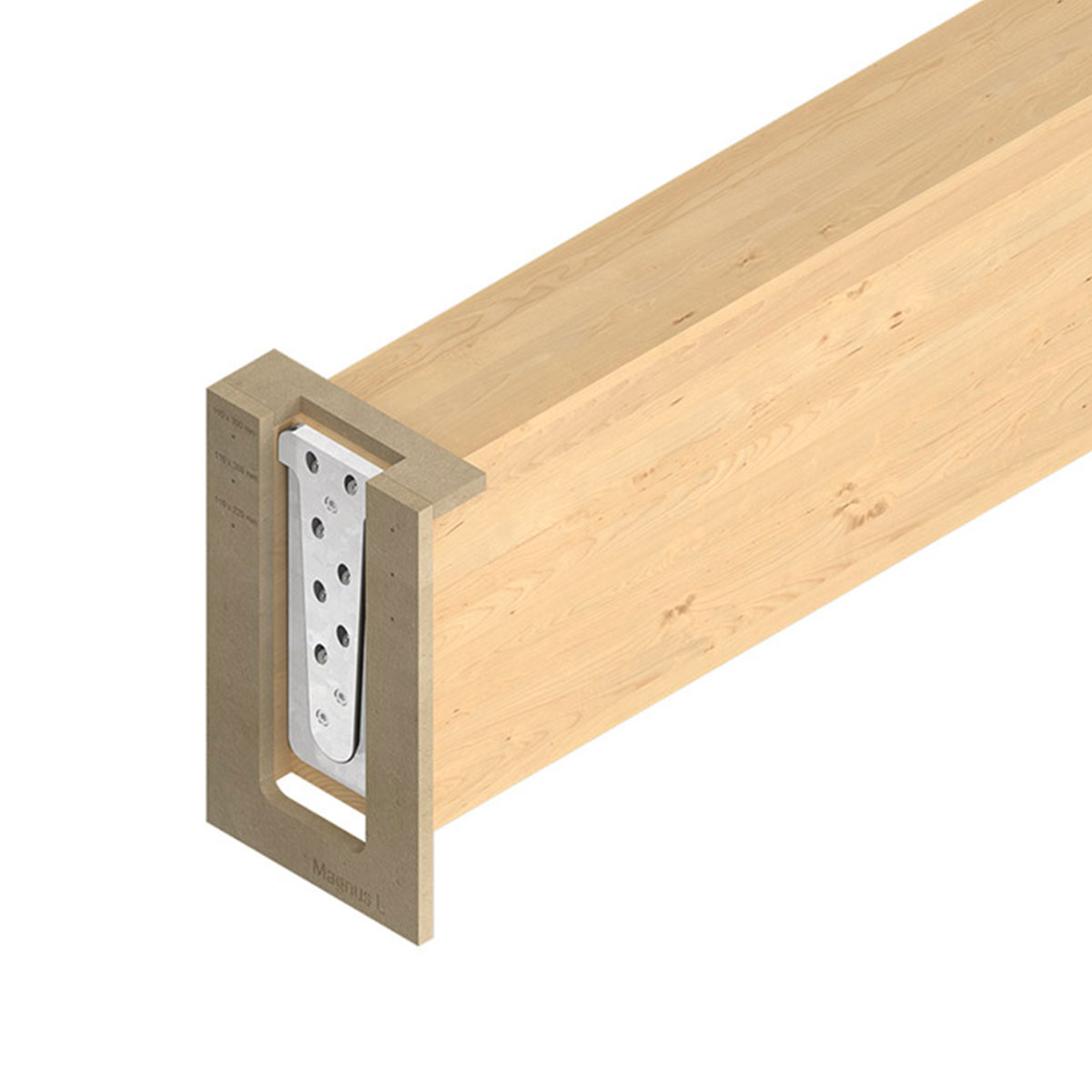 Eurotec Fräs- und Montagelehre Magnus L 460/500/540/580, für Magnus-Einhängeverbinder - 1 Stk.