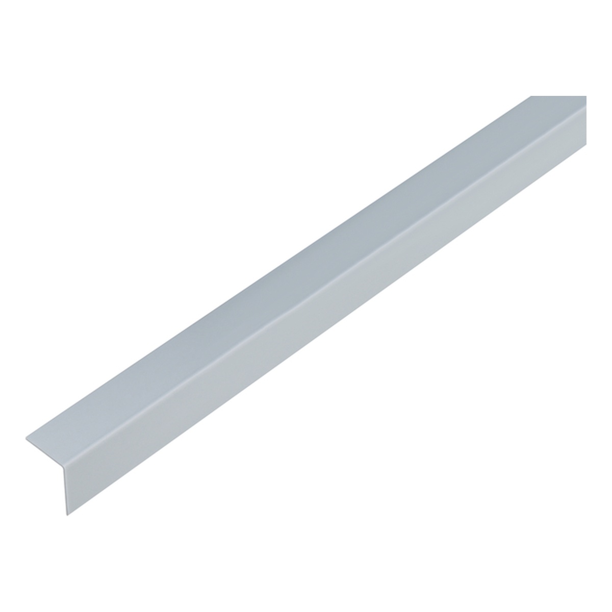 Alberts Winkelprofil, 25 x 15 x 1 x 2600 mm, PVC-U, Farbe: aluminiumgrau - 1 Stk.