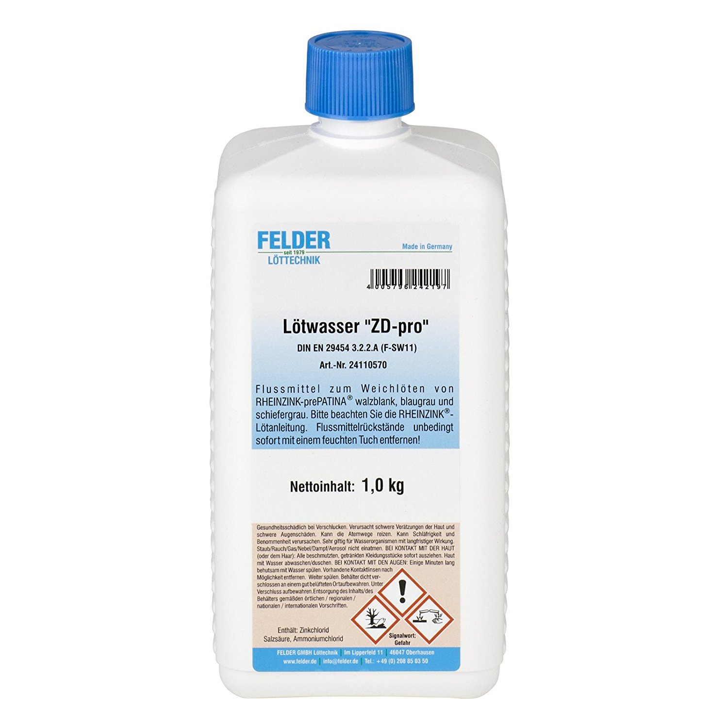 Freund Lötwasser Titanzink ZD-pro, 1000 g Freund Lötwasser Titanzink ZD-pro, 1000 g