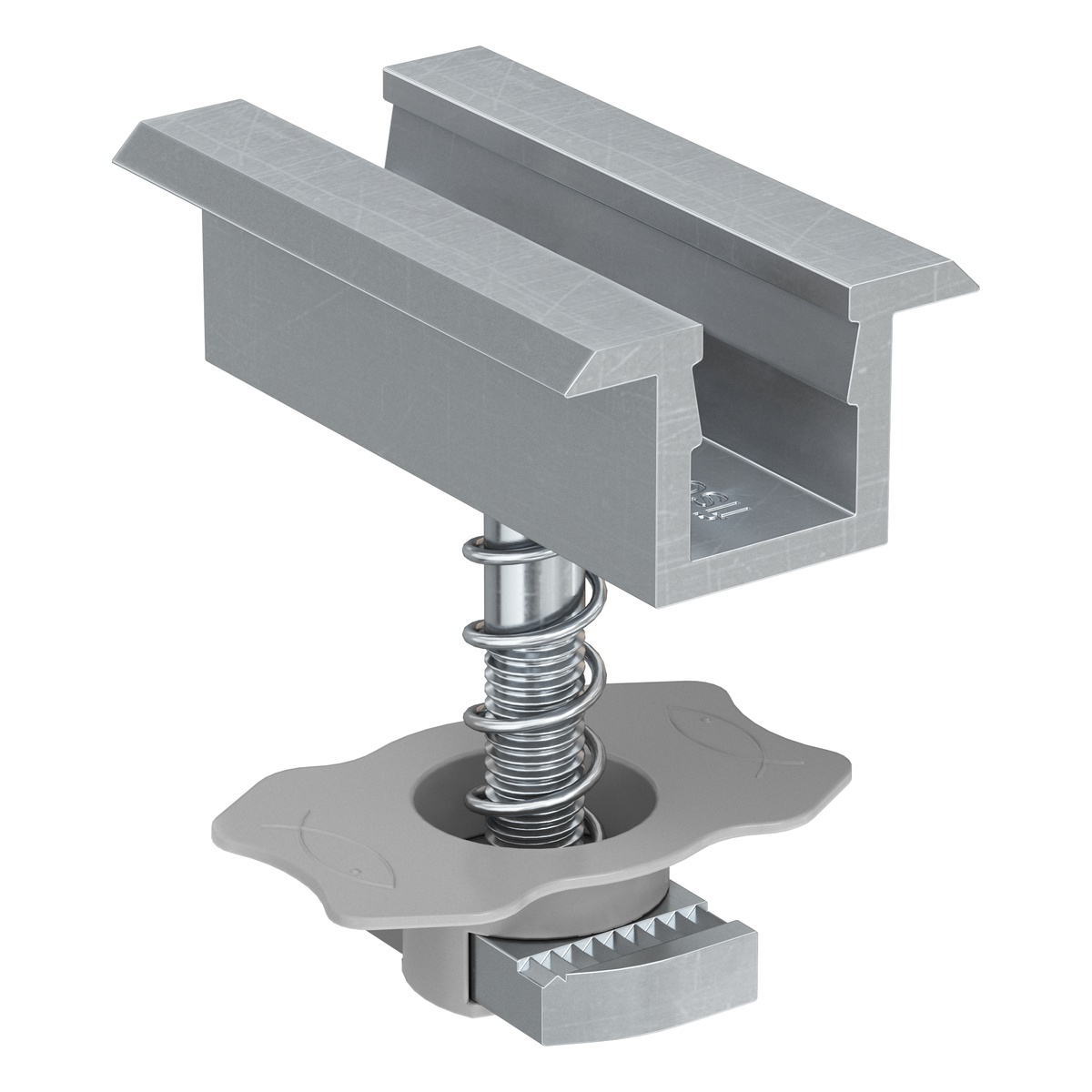 fischer Mittelklemme vormontiert PM C 28 - 34 Auminium - 10 Stk.