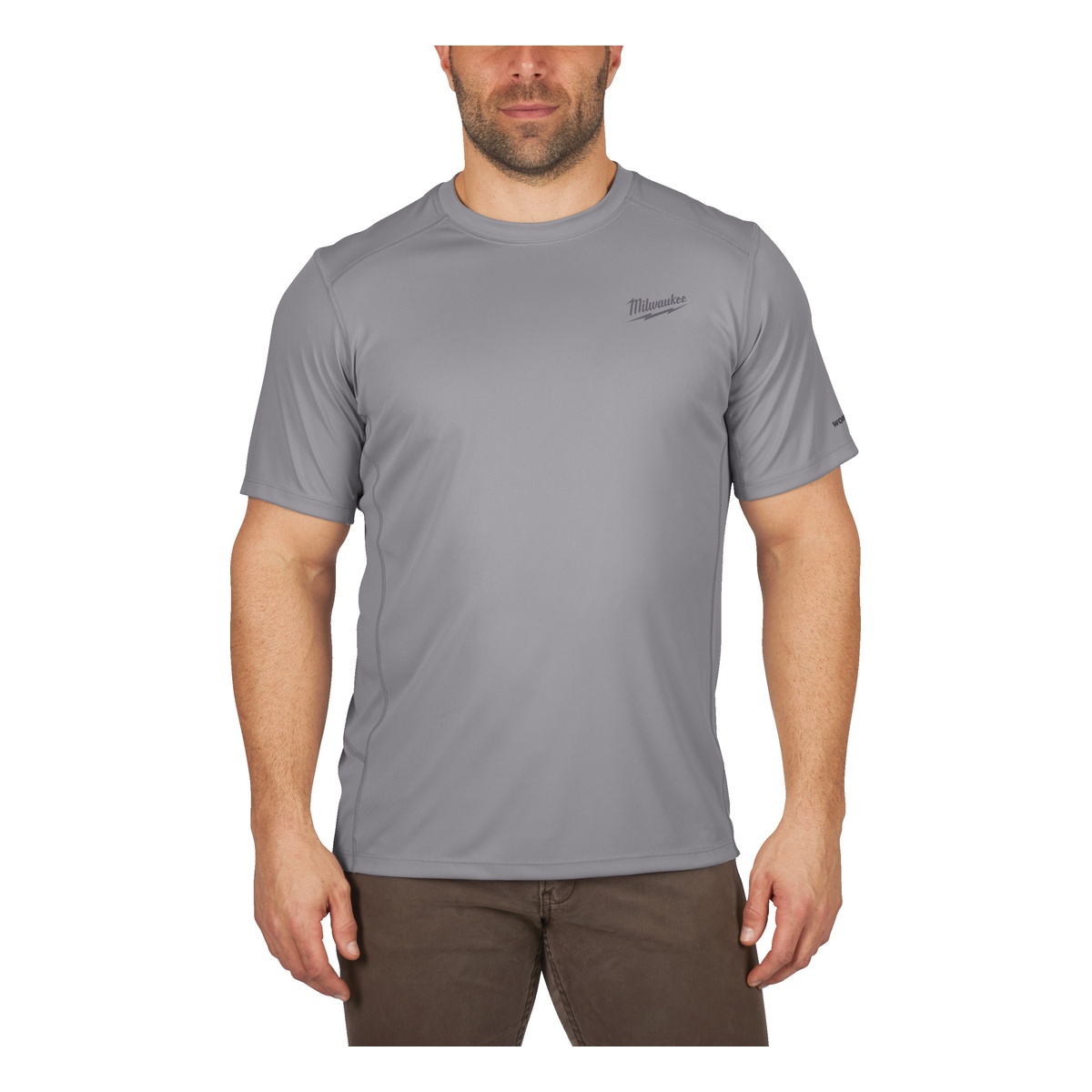 Milwaukee Funktions-T-Shirt grau mit UV-Schutz WWSSG