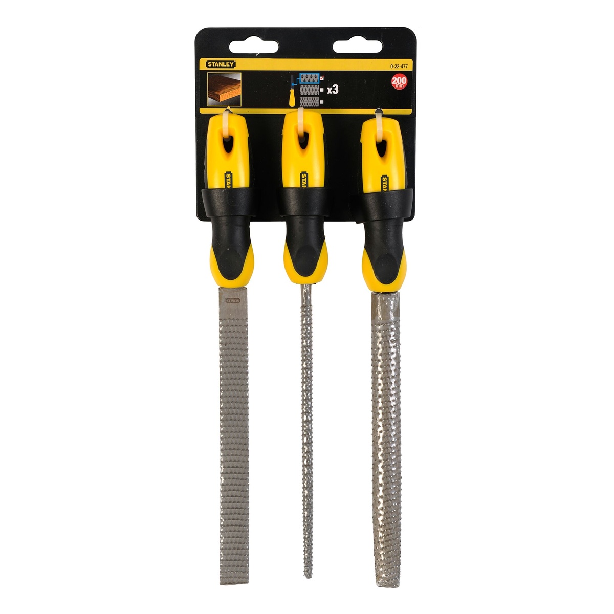 Stanley Raspel-Satz, Hieb 1, 200 mm 3-tlg