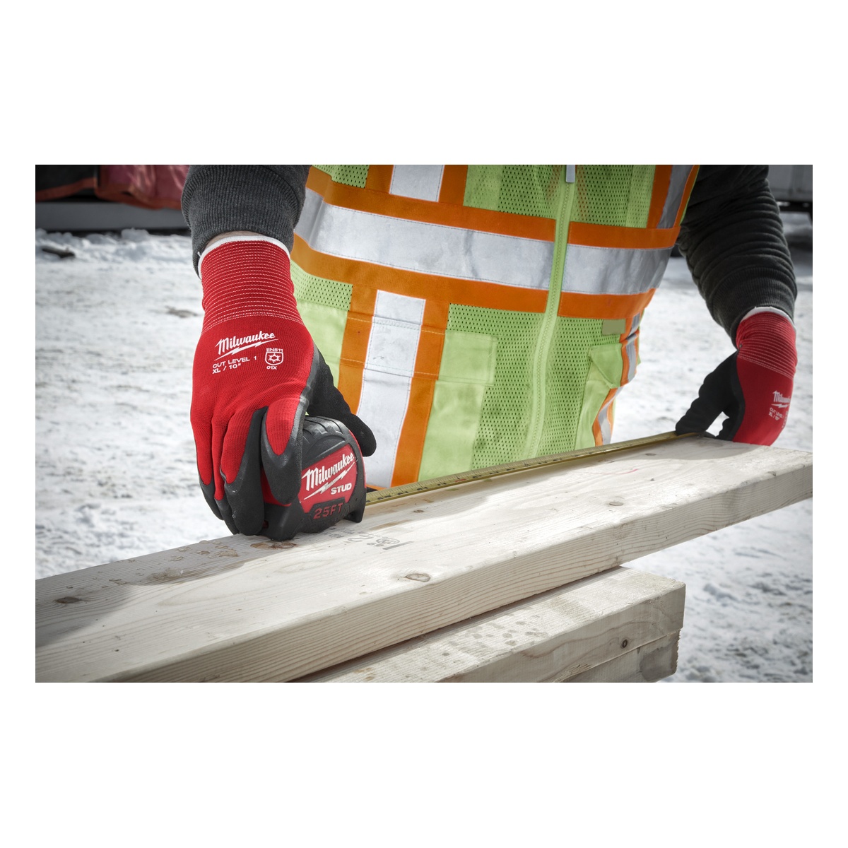 Milwaukee Kälte-Schnittschutzhandschuhe Klasse A, gefüttert, Größe 8 (M)