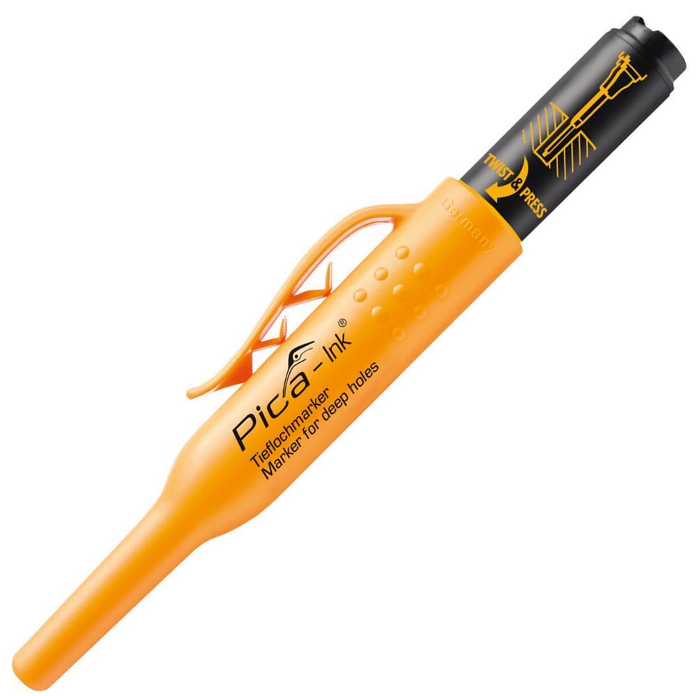 Pica Ink Tieflochmarker 150, 1,5 mm, schwarz, Teleskopspitze, nachfüllbar