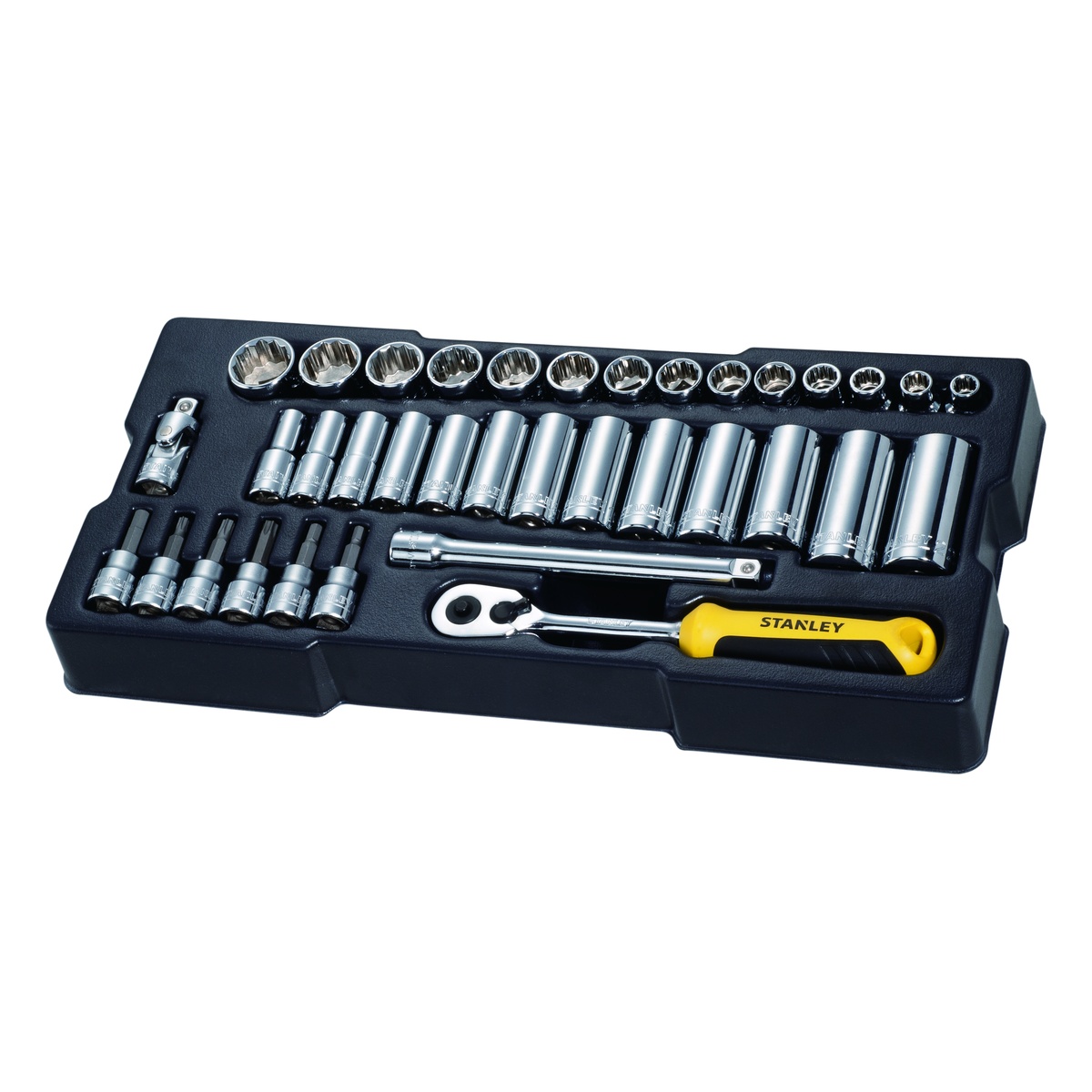 Stanley 3/8 Steckschluessel/Zubehoer 36-tlg