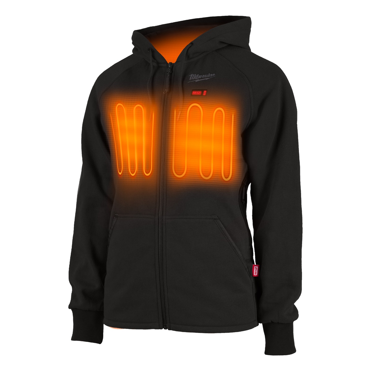Milwaukee 12 V Akku-Heiz-Kapuzenpullover Damen schwarz, ohne Akku u. Ladegerät M12HHLBL1-0(XL) - 1 Stk.