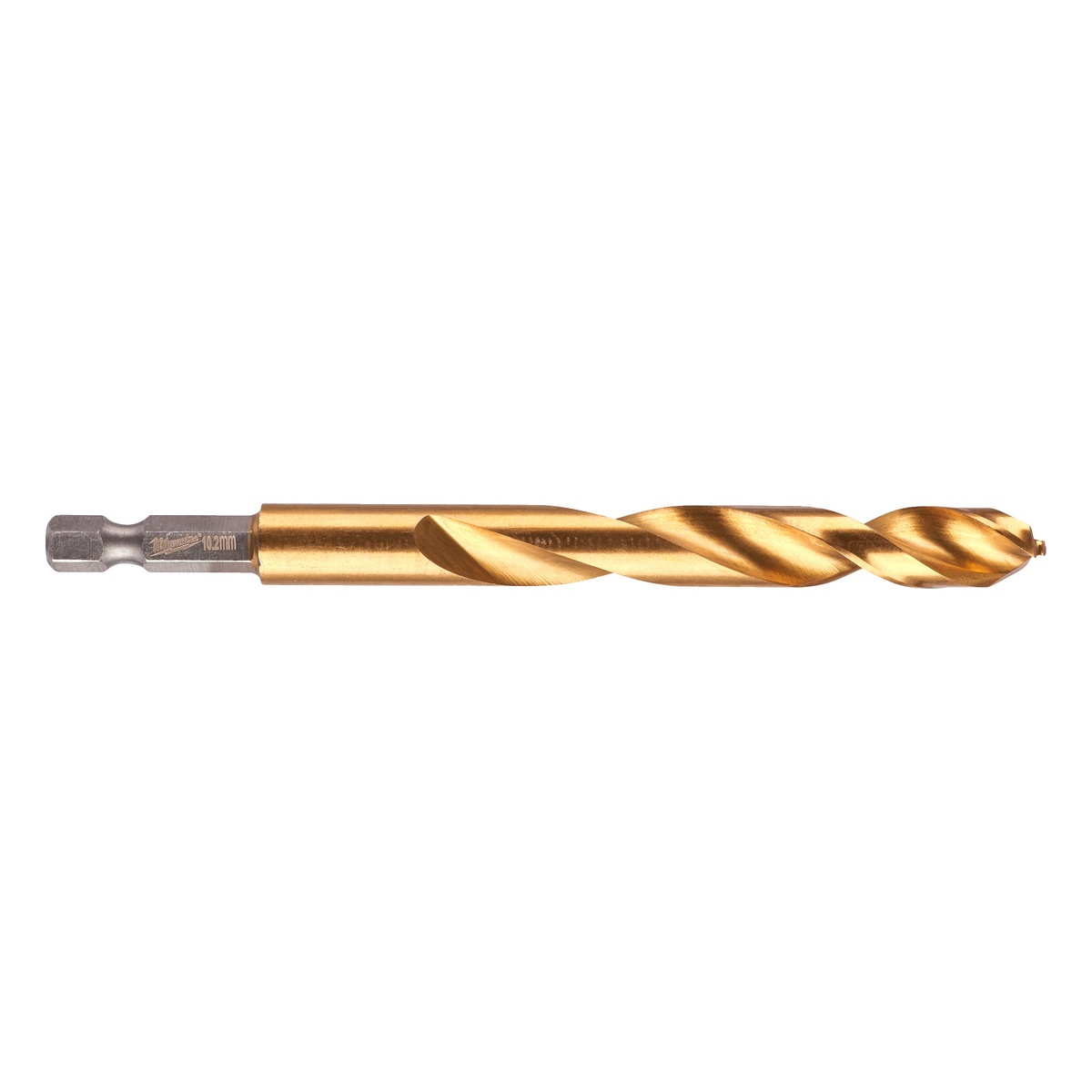 Milwaukee SHOCKWAVE Metallbohrer HSS-G RED HEX Titan 1/4" 10,2 x 121 mm - 1 Stk.