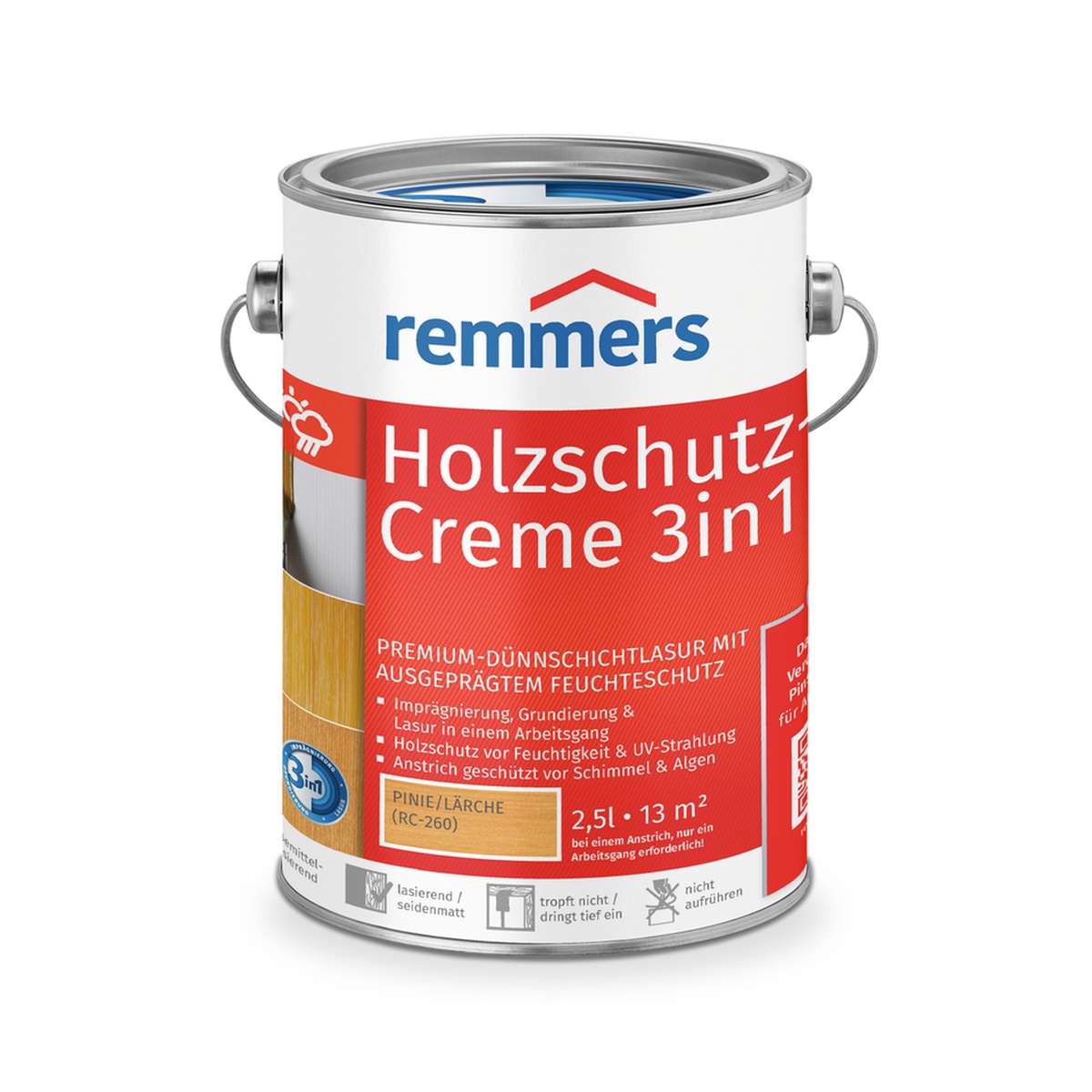 Remmers Holzschutz-Creme 2,5 l, verschiedene Farben