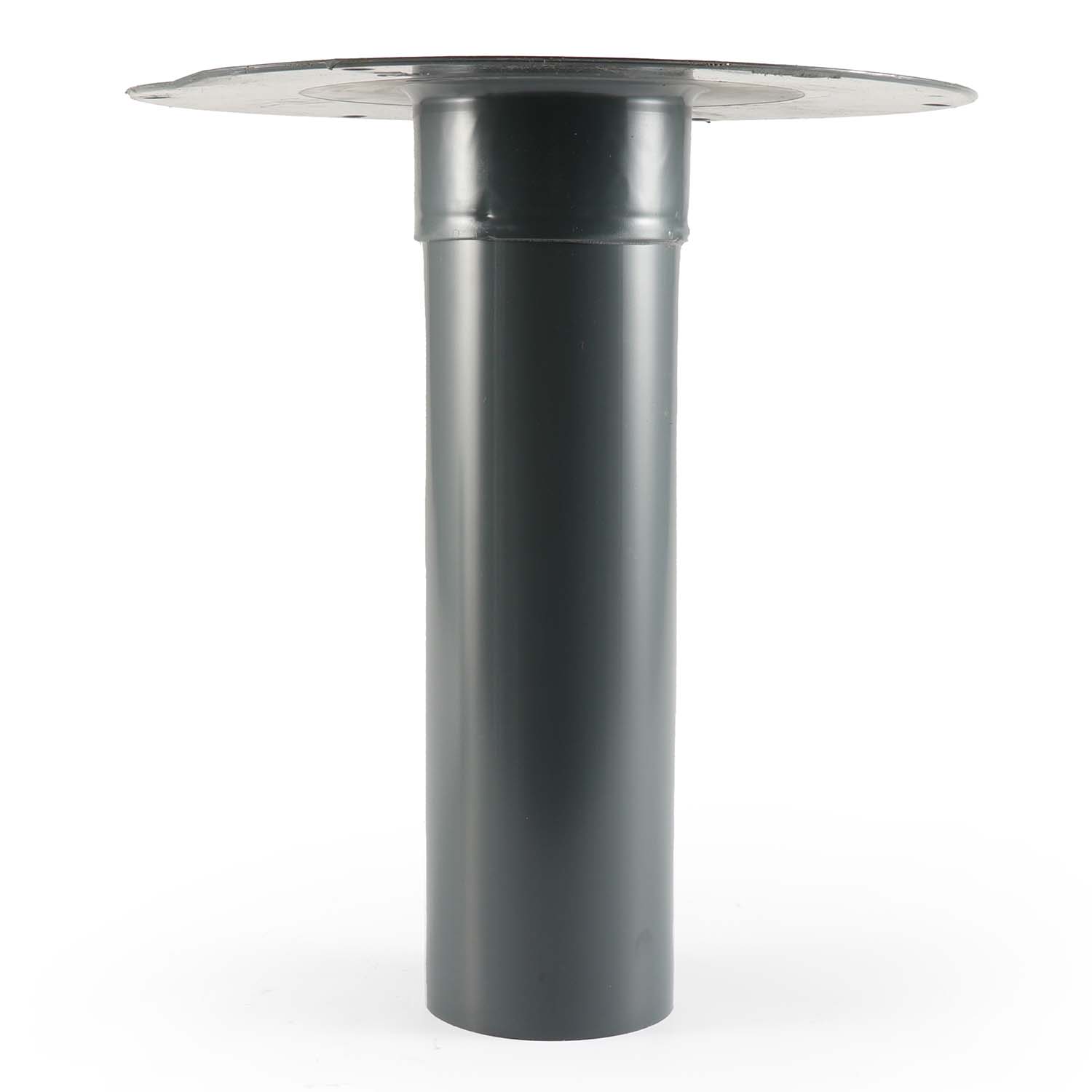 Fleck Flachdach-Unterteil DN 100 mit Flansch aus Hart-PVC