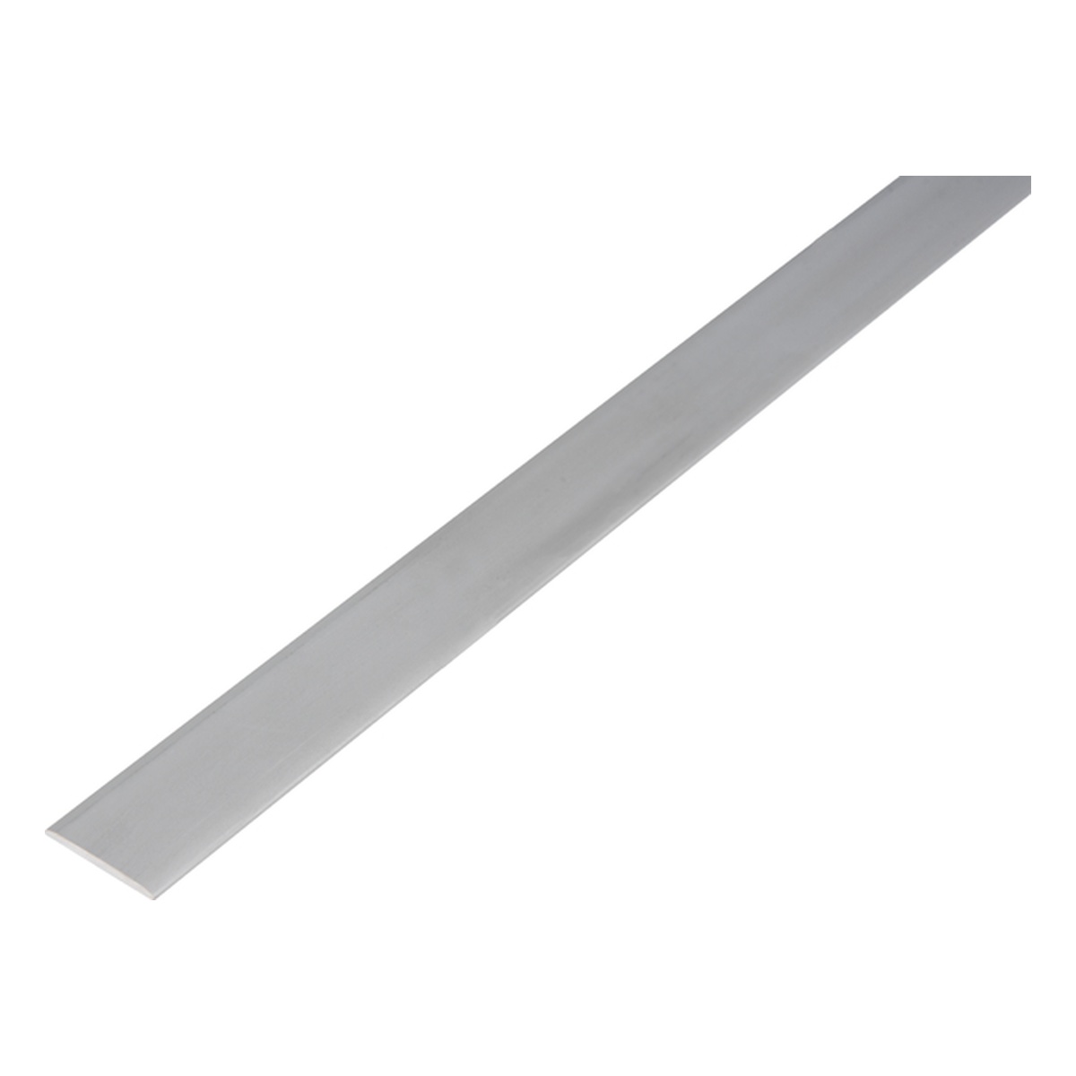 Alberts Flachstange, 14 x 1,5 x 1000 mm, Aluminium, silberfarbig eloxiert - 1 Stk.