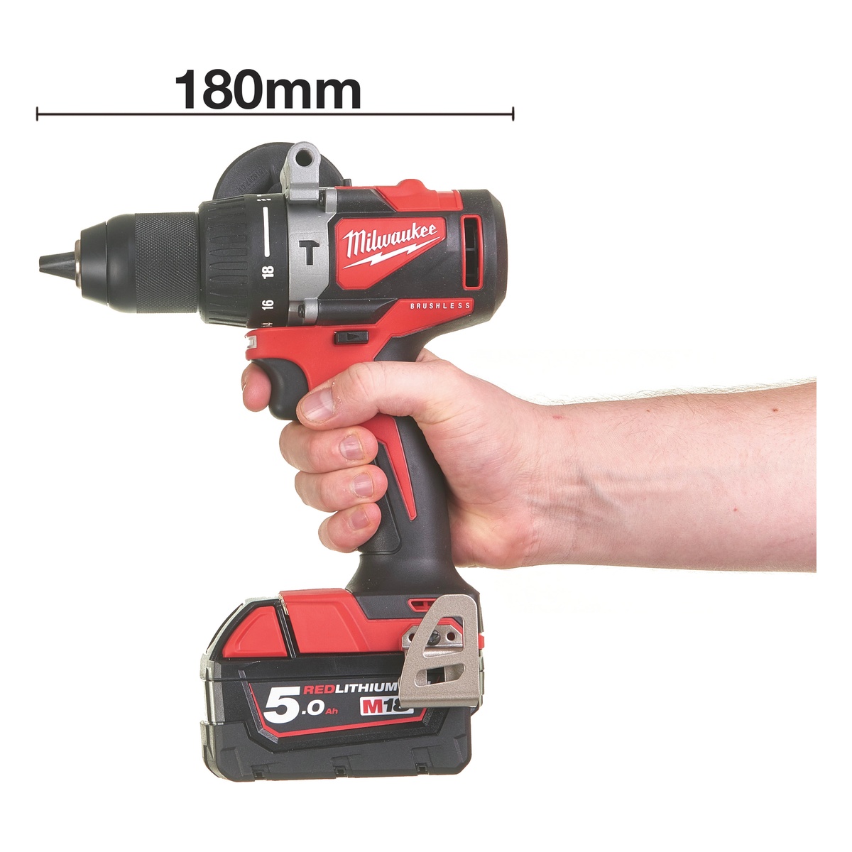 Milwaukee Bürstenloser Akku-Schlagbohrschrauber Gen2 M18BLPD2-0X - 1 Stk.