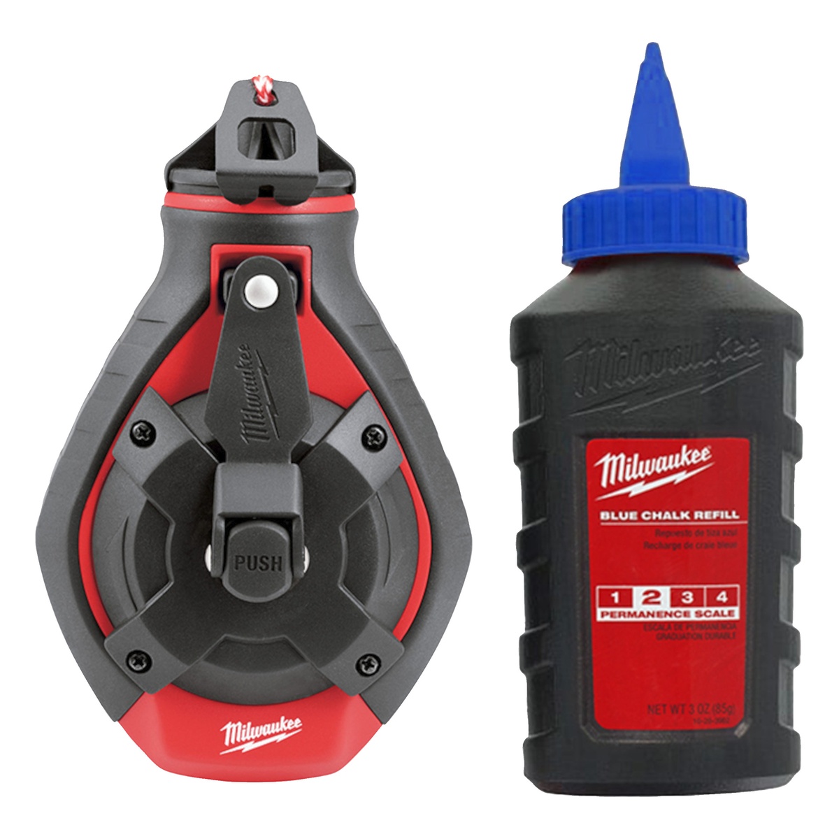Milwaukee Schlagschnur 30 m mit breiter Linie und blauer Kreide - 1 Stk.
