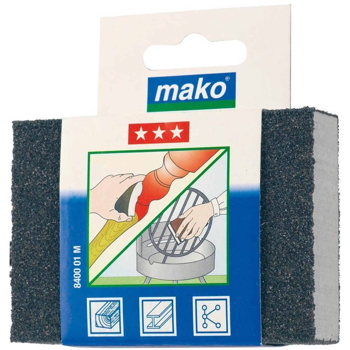 Mako Schleifschwamm 100x70x25 mm fein / mittel