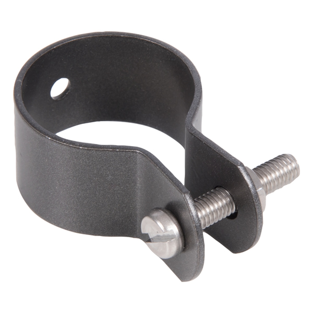 Alberts Schelle zur Befestigung von Streben an Pfosten, 21,8 x 36,5 x 56,5 mm, Schellen-Ø: 34 mm, Stahl roh, verzinkt anthrazit-metallic