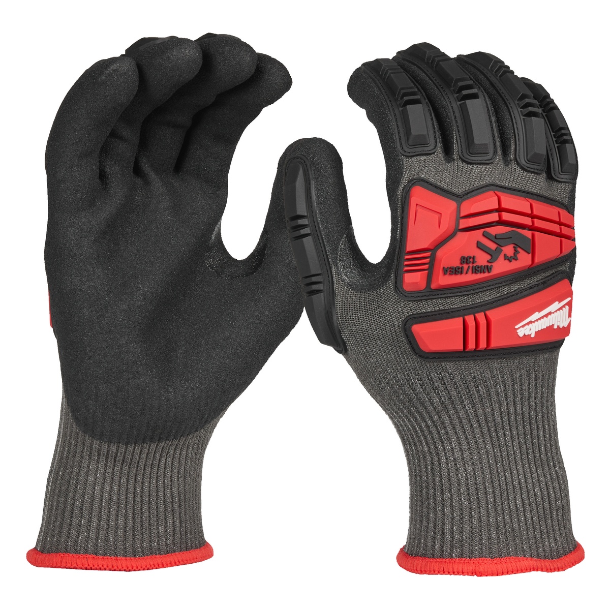 Milwaukee Impact schlagfeste Schnittschutzhandschuhe Klasse 5/E Größe 9 (L) - 1 Stk. Milwaukee Impact schlagfeste Schnittschutzhandschuhe Klasse 5/E Größe 10 (XL) - 1 Stk.