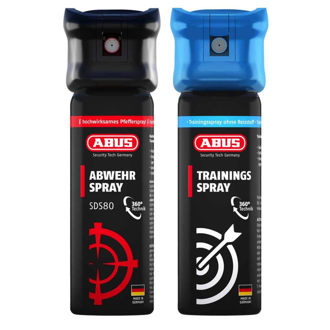 ABUS Abwehrspray SDS80 inkl. Trainingsspray TwinPack ABUS Abwehrspray SDS80 inkl. Trainingsspray TwinPack