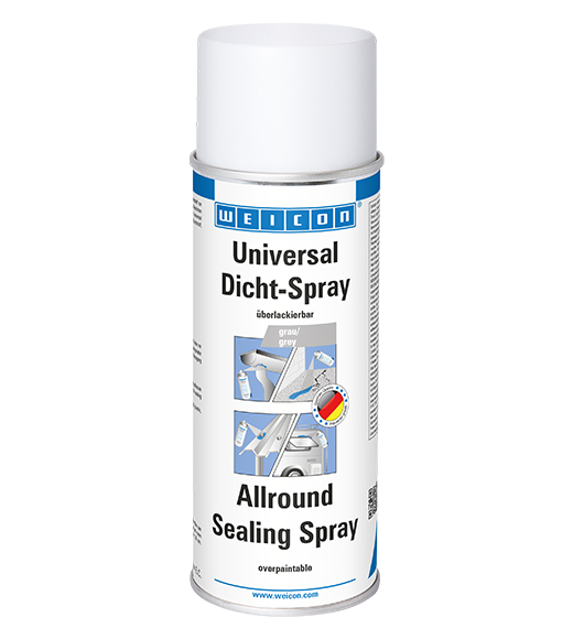 WEICON Universal Dicht-Spray, sprühbarer Kunststoff zum Abdichten, 400 ml, schwarz