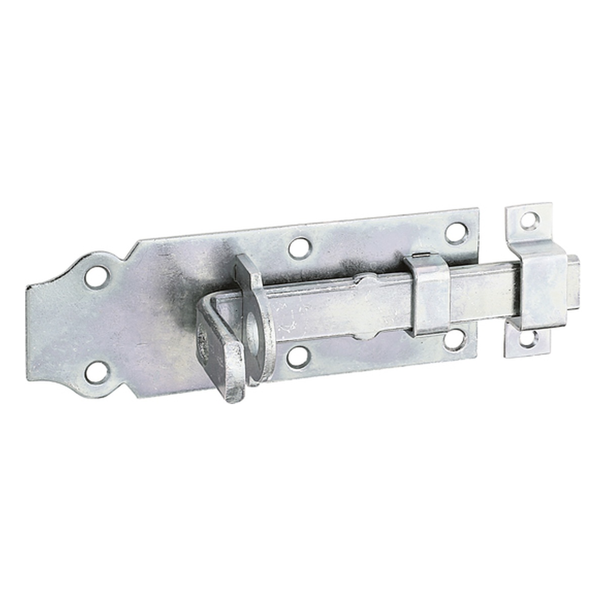 Alberts Schlossriegel mit flachen Griff verzinkt 120 x 44 mm Alberts Schlossriegel mit flachen Griff verzinkt 120 x 44 mm