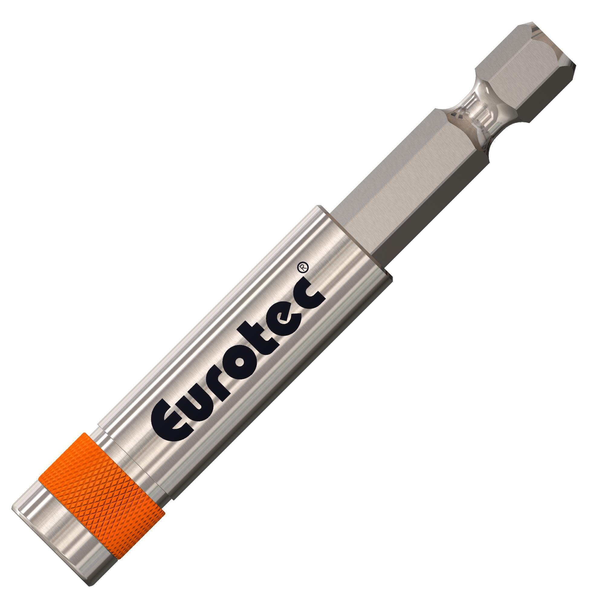 Eurotec Bithalter 1/4 Zoll x 66 mm, mit Schnellwechselfunktion, Magnet vorn
