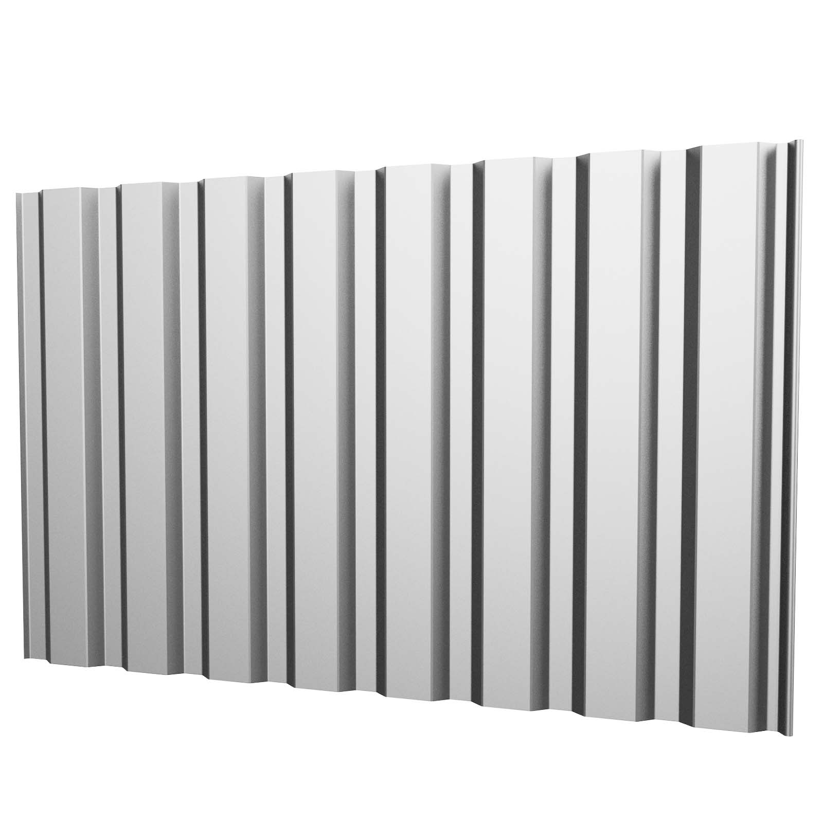 Trapezblech T20M Wand 0,5 mm, RAL 9010 Reinweiss, verschiedene Längen