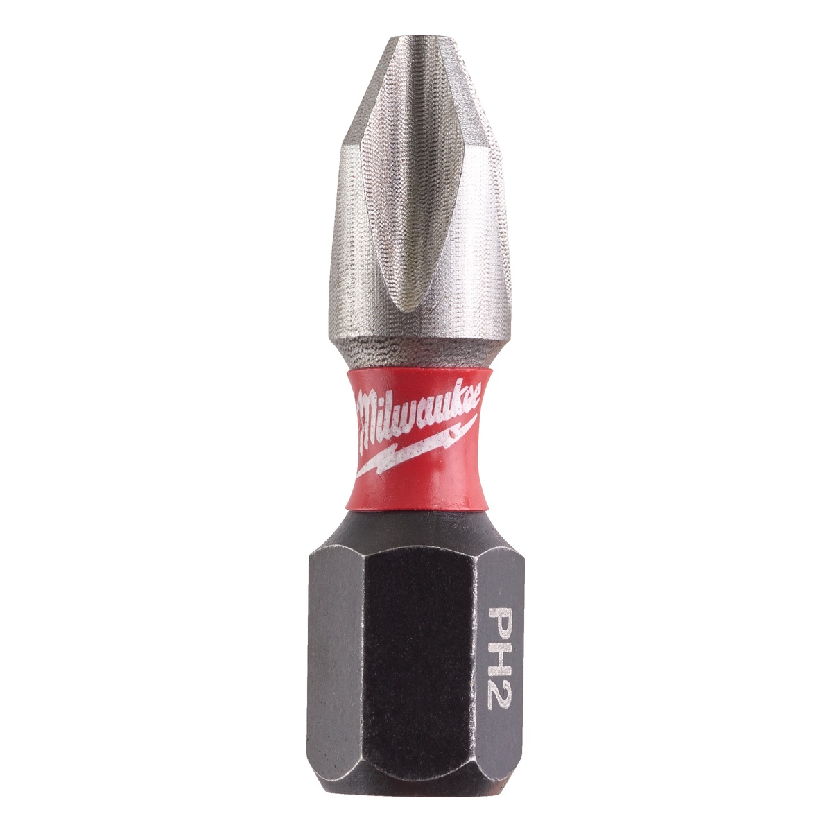 Milwaukee Bit Kreuzschlitz PH2 x 25 mm, SHOCKWAVE, schlagfest, 25 Stück in Dose