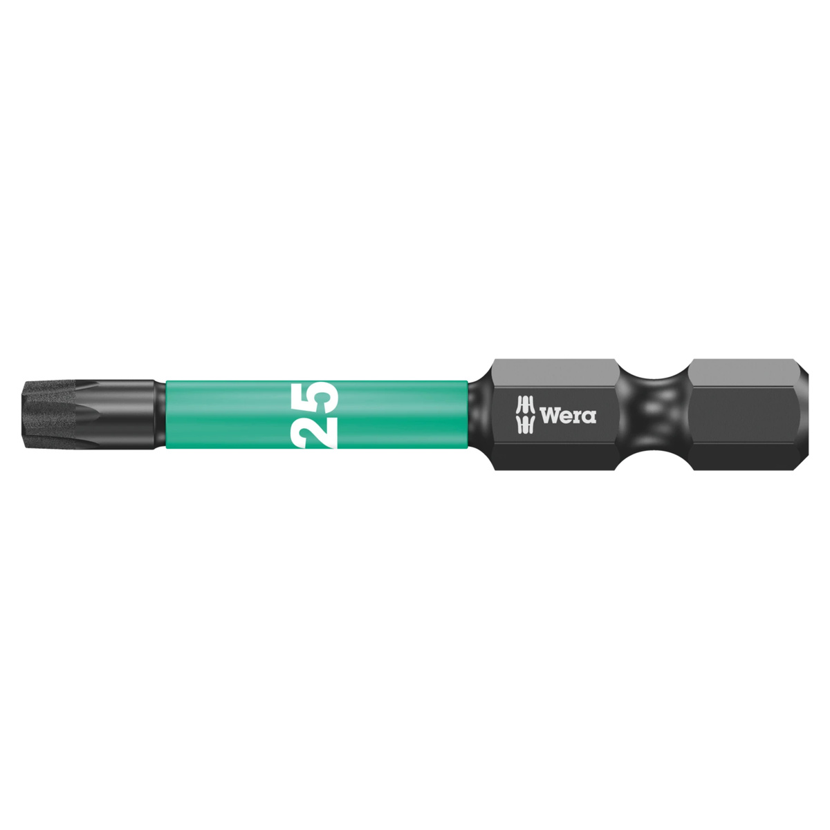 Wera Bit Innensechsrund TX25 x 50 mm, Impaktor, diamantbeschichtet, schlagschrauberfest