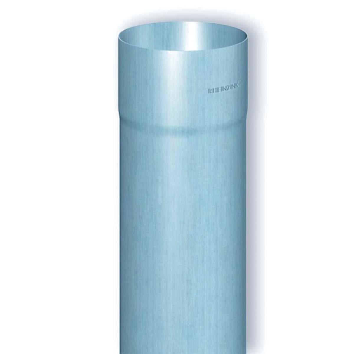 Rheinzink Fallrohr rund Zink blaugrau 100 mm, 2 m (Preis pro Stk.)