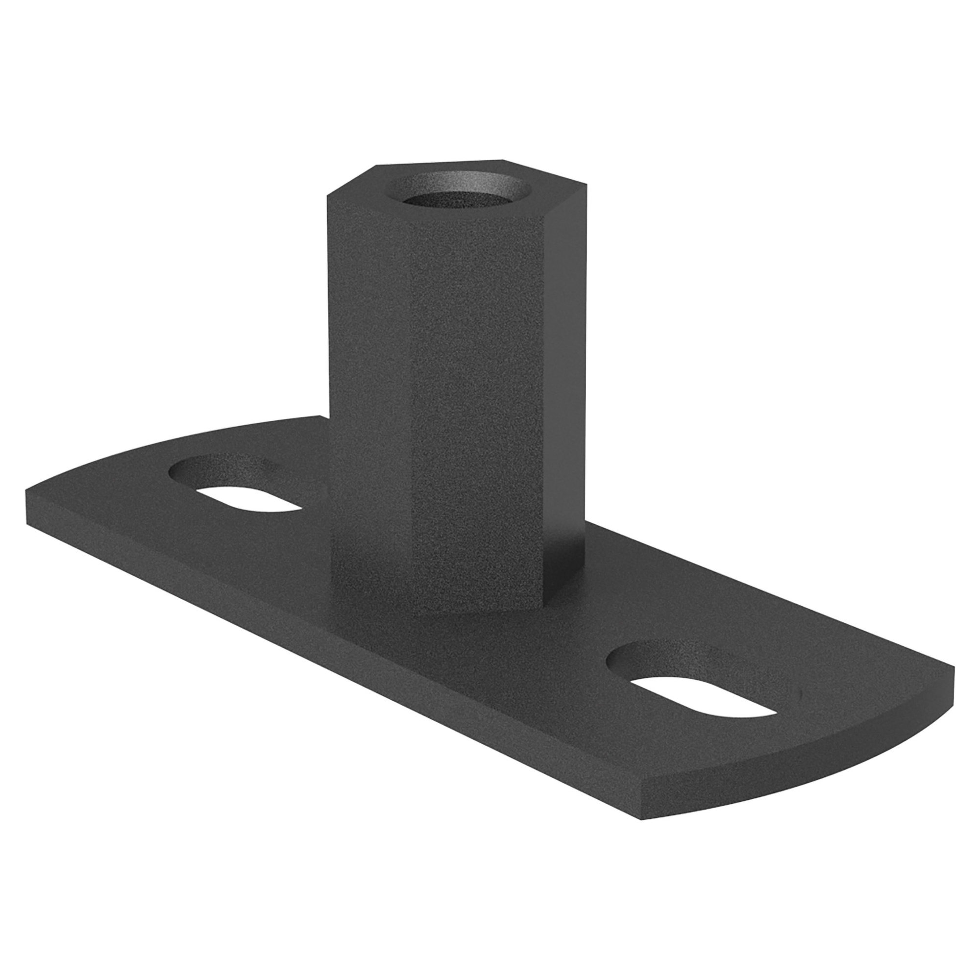 Zambelli Wandhalter mit Gewindemuffe M10, Grau DB 703, COLORDUR - 1 Stk.