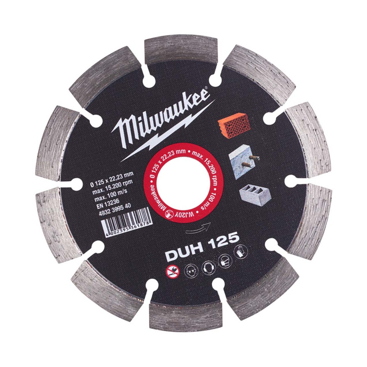 Milwaukee Diamanttrennscheibe DUH Ø 125 mm für harte Materialien - 1 Stk.