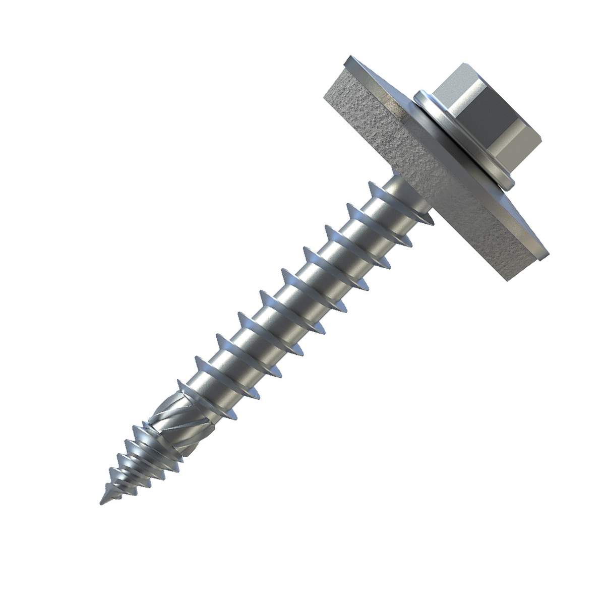 Reisser PR-TD Bohrschraube 6,0x40 mm, E22, Bimetall (Edelstahl A2/Stahl), Vollgewinde, SW8, Holz-UK - 100 Stk.