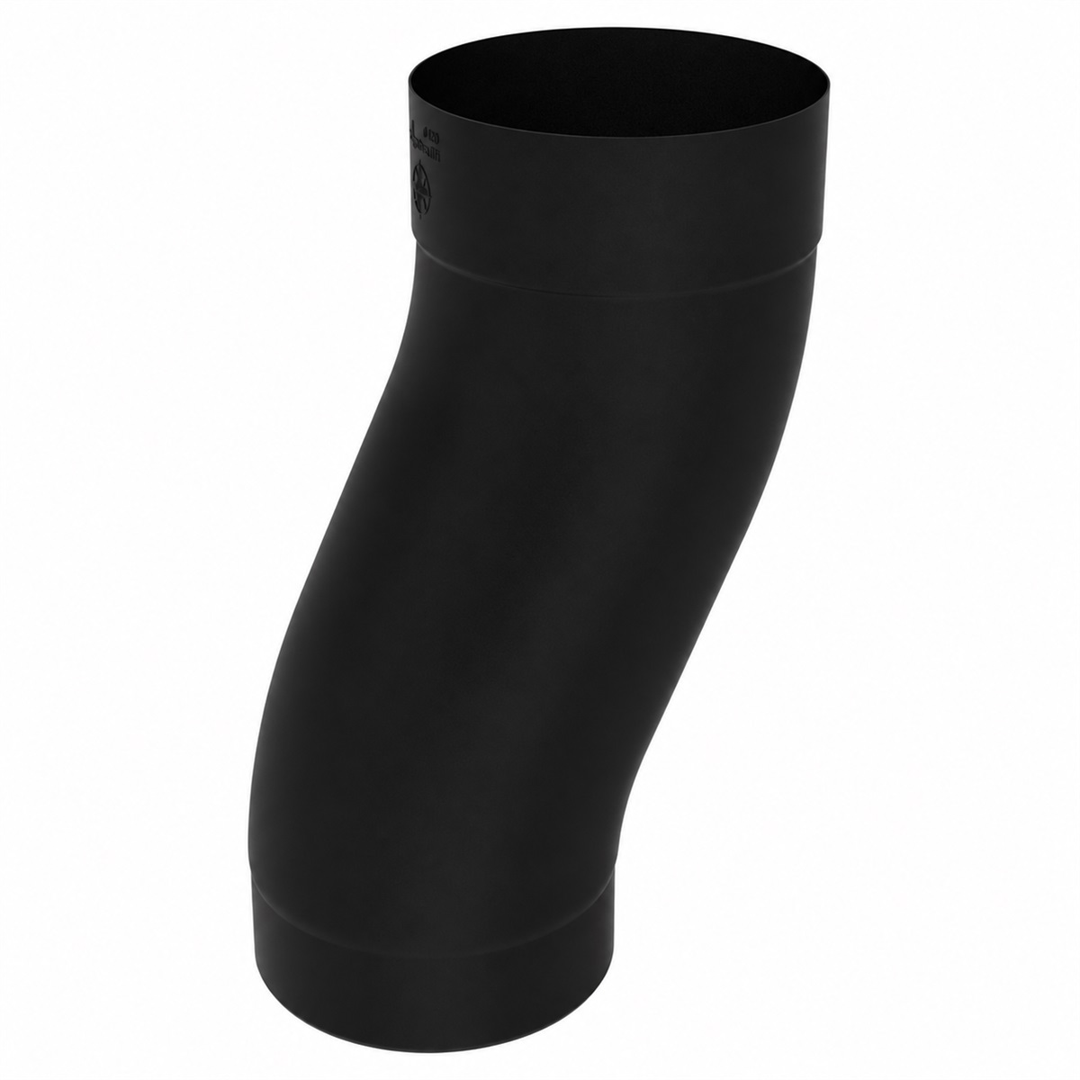 Zambelli Fallrohr-Sockelknie Meister-Sockelknie 120 mm, Schwarz RAL 9005, COLORDUR - 1 Stk.
