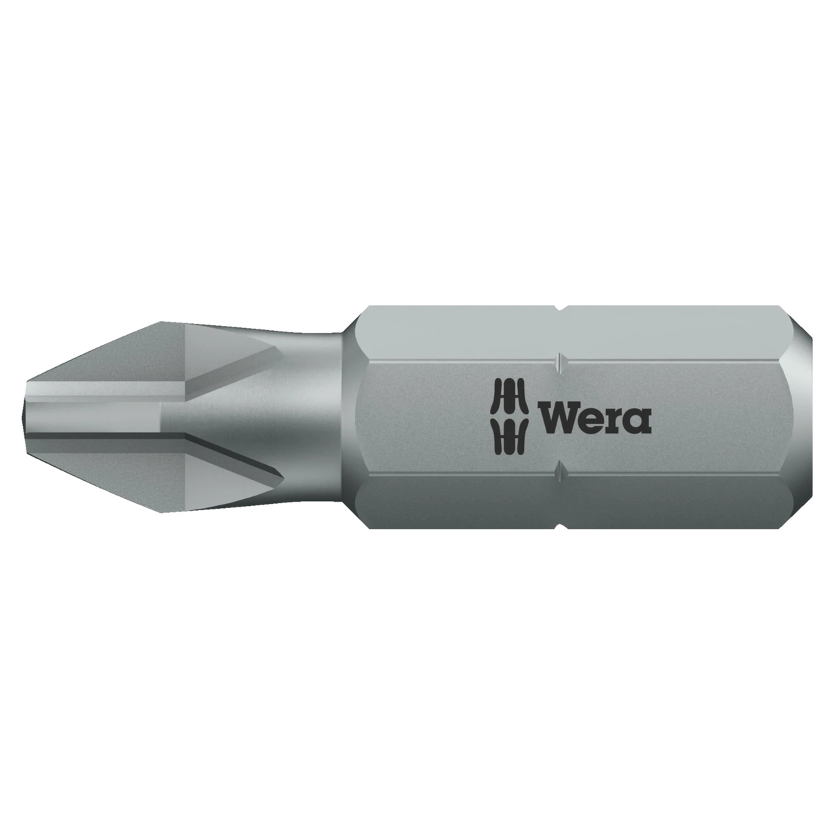 Wera Bit Kreuzschlitz PH1 x 25 mm, Zähhart, 1/4 Zoll Sechskant