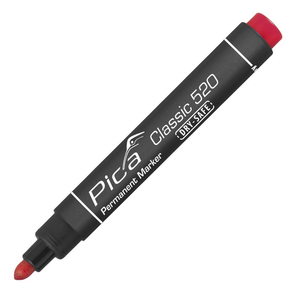 Pica Classic Permanent Marker 520 Rundspitze 1-4 mm, rot