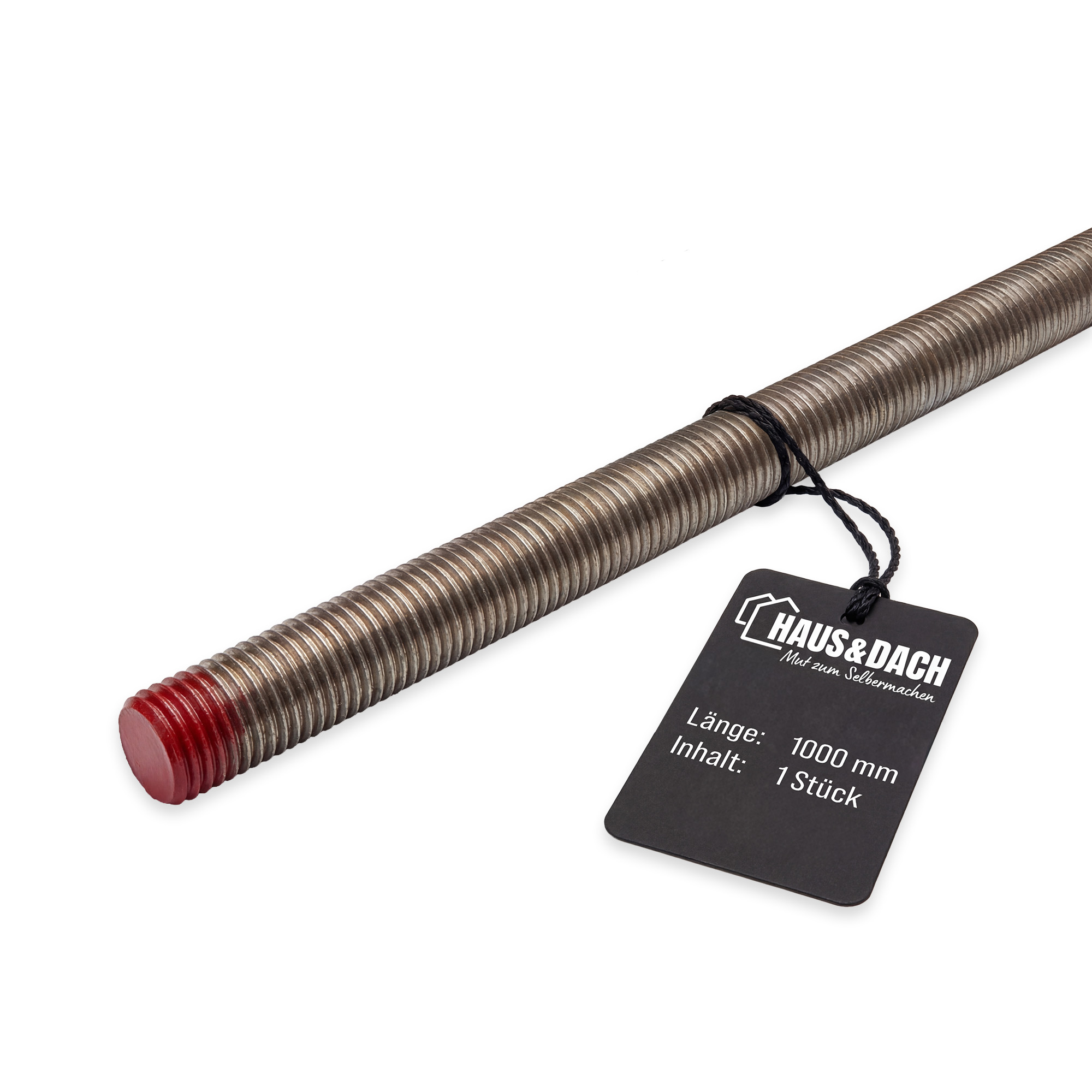 HAUS&DACH Gewindestange M27x1000 mm DIN 975 - Gewindestab für Montage, Bau & Befestigung, Edelstahl A4 - 1 Stk.