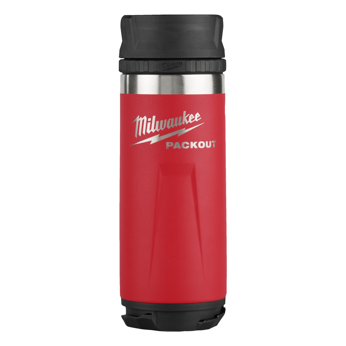 Milwaukee PACKOUT Isolierflasche 530 ml, mit Trinkdeckel, rot - 1 Stk.
