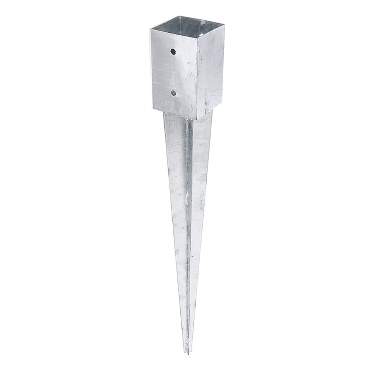 Alberts Einschlag Bodenhülse für Vierkant Zaunpfosten, feuerverzinkt, 91 x 750 mm Alberts Einschlag Bodenhülse für Vierkant Zaunpfosten, feuerverzinkt, 91 x 750 mm