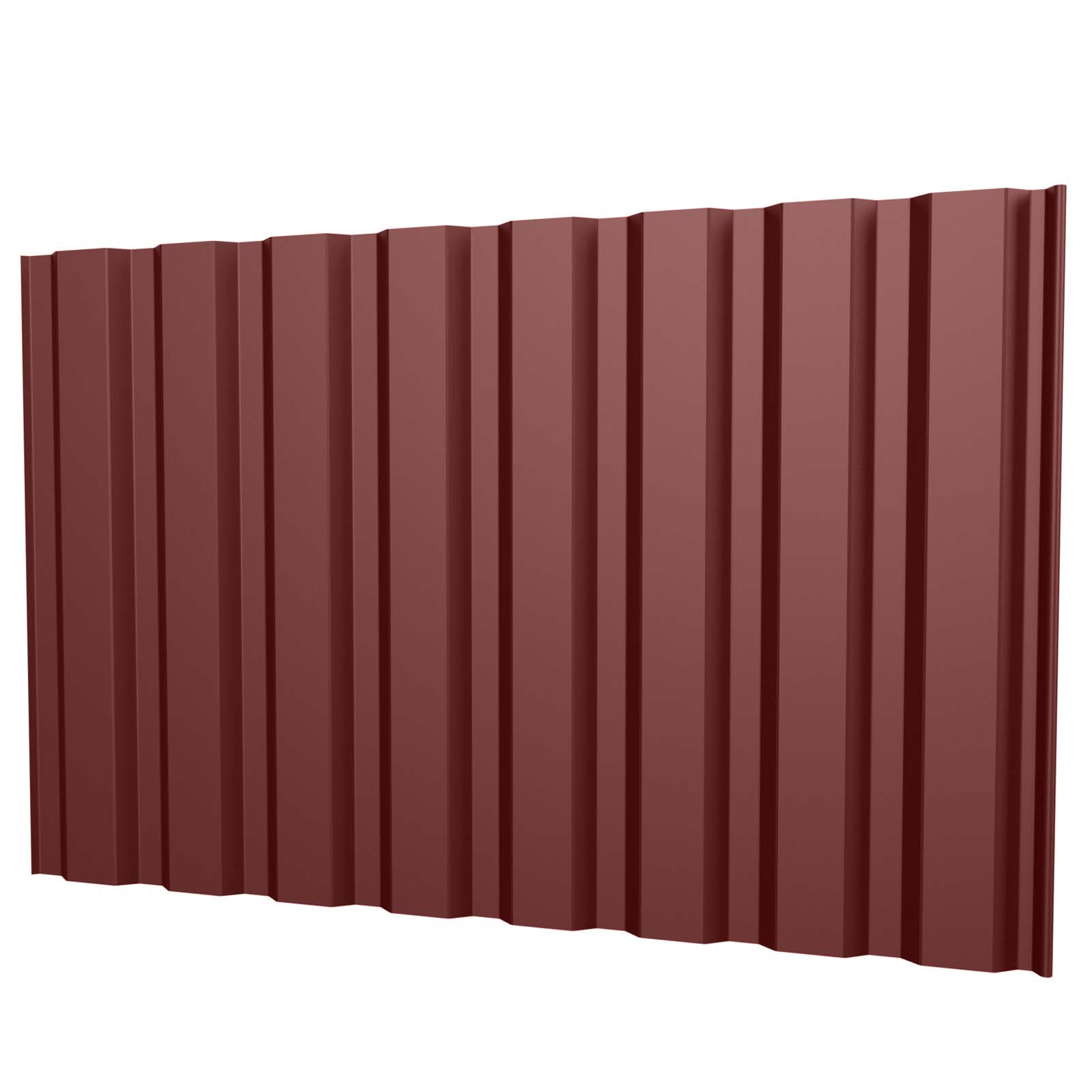 Trapezblech T20M Wand 0,5 mm, RAL 8012 Rotbraun, verschiedene Längen Trapezblech T20M Wand 0,5 mm, RAL 8012 Rotbraun, verschiedene Längen