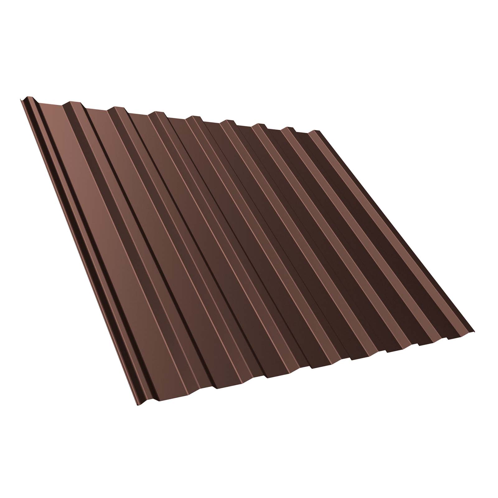 Trapezblech T20M Dach 0,5 mm, RAL 8017 Schokoladenbraun, 2000 mm Länge, Antikondensbeschichtet