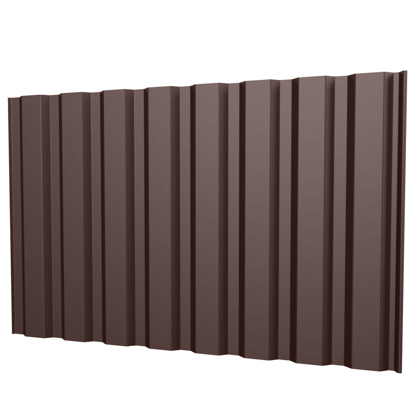 Trapezblech T20M Wand 0,5 mm, RAL 8017 Schokoladenbraun, 3400 mm Länge