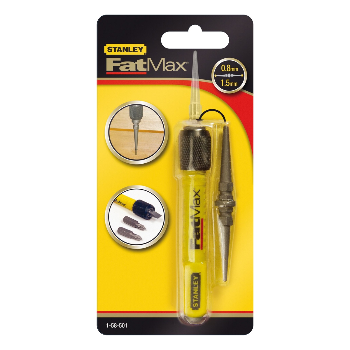 Stanley Nageltreiber, 2-in-1, mit Bithalter