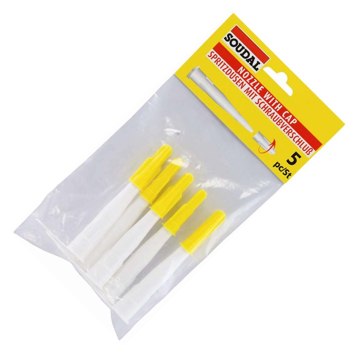 Soudal Düsen-Set mit wiederverschließbaren Verschlusskappen - 5 Stk. Soudal Düsen-Set mit wiederverschließbaren Verschlusskappen - 5 Stk.