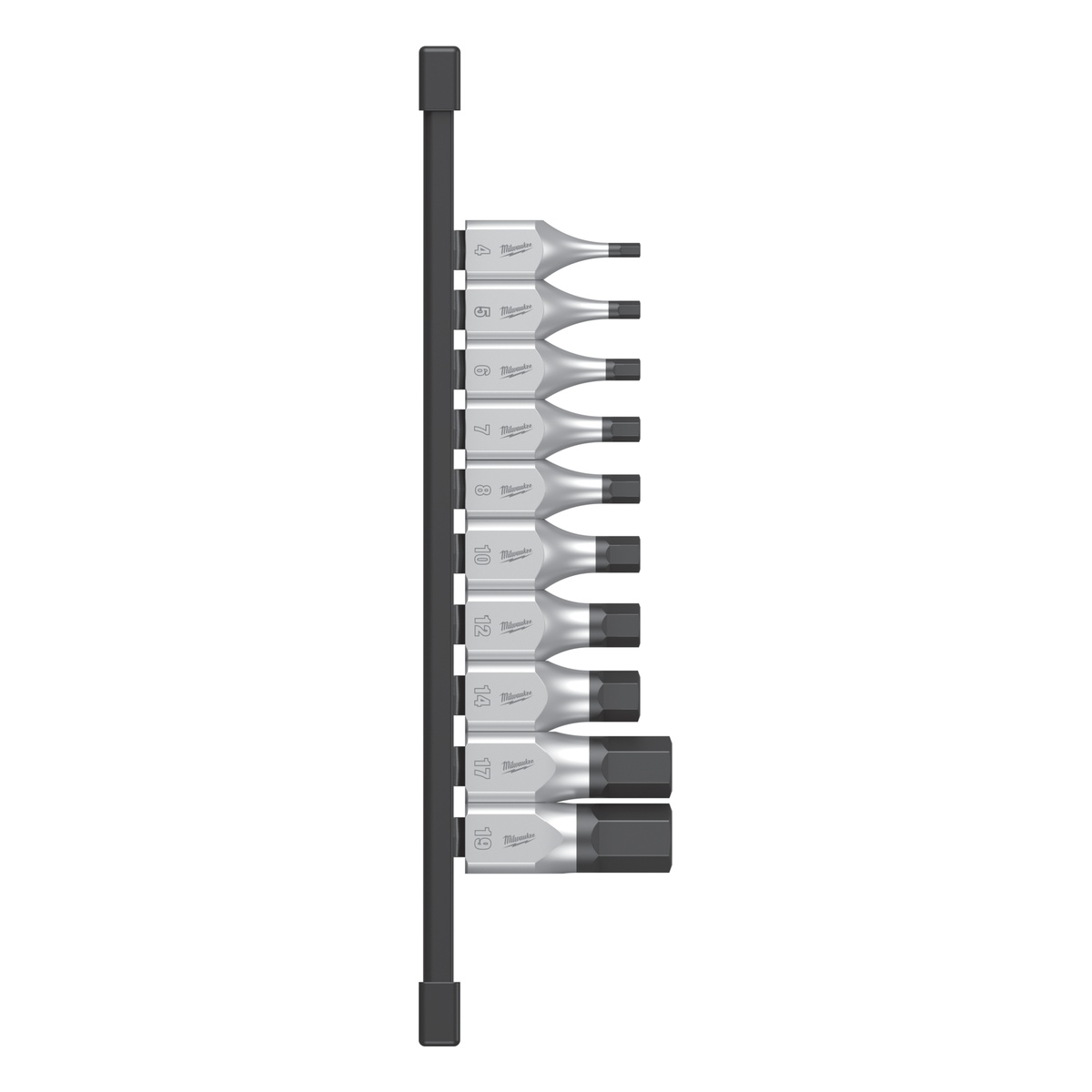 Milwaukee Innensechskant Bit-Steckschlüsseleinsatz 1/2" Set 10-teilig - 1 Stk.